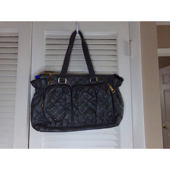 Quilted business tote with many pockets and slots 12 x21 Perfect condition50‎ - Picture 1 of 10